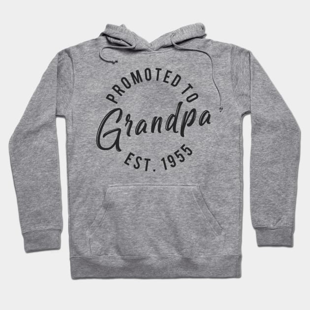 Promoted to grandpa est 1955 Hoodie by Monosshop